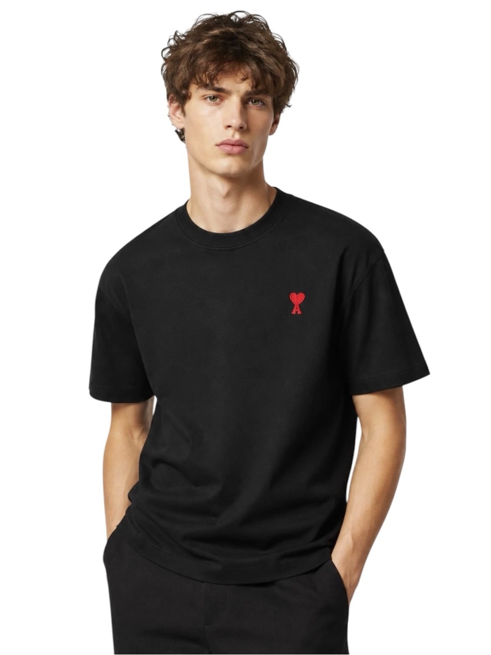 AMI Paris Ami de Coeur Organic Cotton Tee